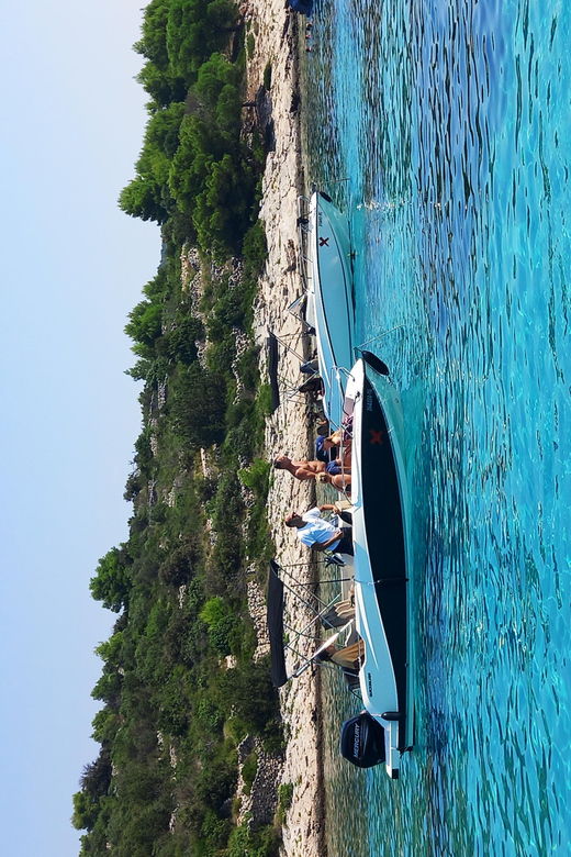From Split or Trogir: Private Speedboat Tour to Blue Lagoon