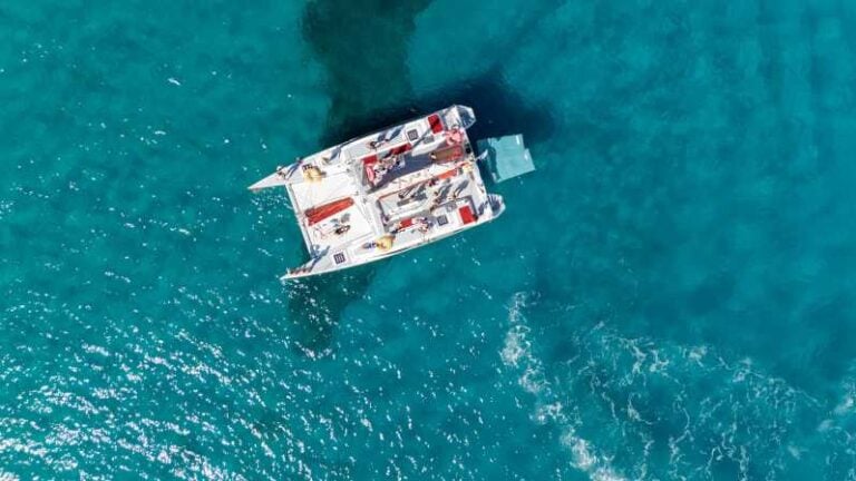 Private Beach Boat on a Catamaran From Ajaccio or Porticcio