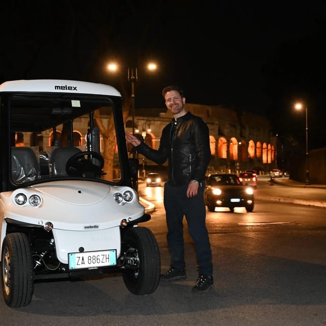 Romes Golden Hour Golf Cart / E- Calessino Tour - Inclusions and Meeting Point