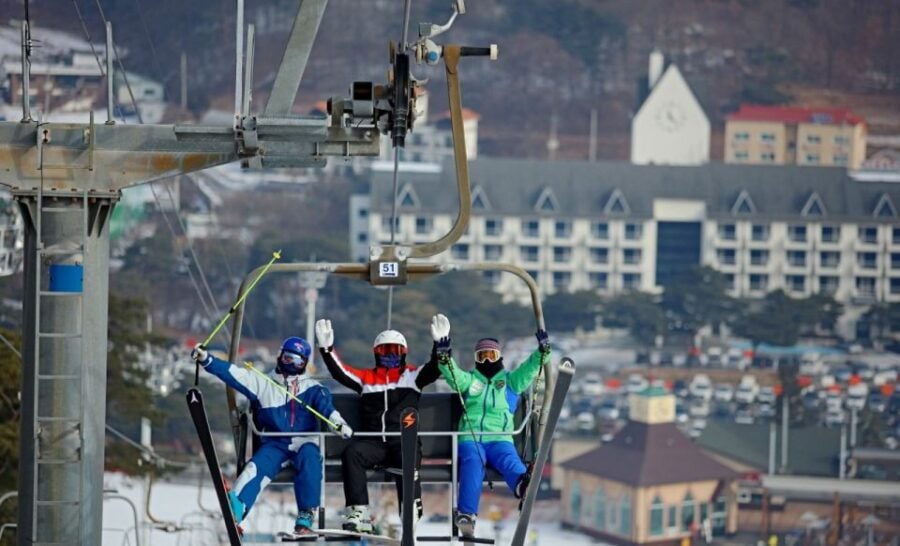 Seoul: Jisan Forest Ski Resort Day Trip (Transfers/ Lesson)